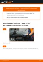 DIY BMW change Air Filter - online manual pdf