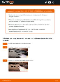 Wie VW CC (358) Innenraumfilter wechseln - Schritt für Schritt Anleitung