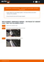 DIY manual on replacing VW PASSAT Wiper Blades