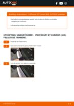 DIY-manual for utskifting av Vindusviskere i VW PASSAT
