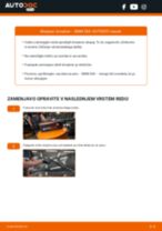 zadaj in spredaj Metlica brisalnika stekel BMW 5 Sedan (E60) | PDF vodič za zamenjavo