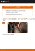 Hvordan skifter man Fjäderben bag og foran BMW 5 (E39) - manual online