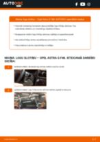PDF nomaiņas rokasgrāmata: Stikla tīrītāja slotiņa OPEL Astra G CC (T98) aizmugurē un priekšā