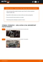 PDF návod na výmenu: Stieracia liżta OPEL Astra G CC (T98) zadné a predné