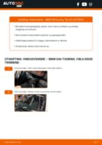 DIY-manual for utskifting av Vindusviskere i BMW 3-serie