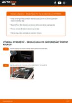 PDF návod na výmenu: Stieracia liżta SKODA Fabia I Combi (6Y5) zadné a predné