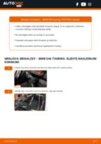 Menjava spredaj in zadaj Metlice brisalcev BMW naredi sam - navodila pdf na spletu