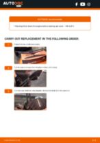 DIY VW change Wiper blades front and rear - online manual pdf