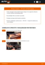 Kako zamenjati spredaj in zadaj Metlice brisalcev VW GOLF IV (1J1) - vodič spletu
