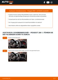 Wie der Wechsel durchführt wird: Scheibenwischer 1.4 HDi Peugeot 208 1 tauschen