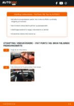 Slik bytter du vindusviskere fremme på en Fiat Punto 188 – veiledning
