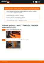 zadaj in spredaj Metlica brisalnika stekel RENAULT TWINGO I (C06_) | PDF vodič za zamenjavo