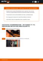 VW TOURAN (1T1, 1T2) Scheibenwischer Front + Heckscheibe auswechseln: Tutorial pdf