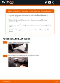 Kā veikt nomaiņu: 1.9 TDI VW Touran 1T1 1T2 Salona filtrs