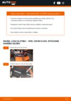 PDF nomaiņas rokasgrāmata: Stikla tīrītāja slotiņa OPEL ZAFIRA B (A05) aizmugurē un priekšā