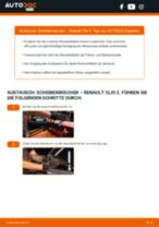 Scheibenwischer auswechseln RENAULT CLIO: Werkstatthandbuch