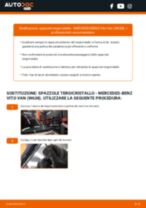 Come cambiare Tergilunotto posteriore e anteriore MERCEDES-BENZ VITO Box (638) - manuale online