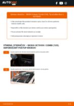 PDF návod na výmenu: Stieracia liżta SKODA Octavia I Combi (1U5) zadné a predné