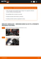 PDF priročnik za zamenjavo: Metlice brisalcev MERCEDES-BENZ SLK (R170) zadaj in spredaj