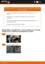 Toyota Corolla Verso E12 reparations- og vedligeholdelsesvejledning