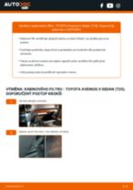 Jak vyměnit kabinovy filtr na TOYOTA Avensis II Sedan (T25) – návod k výměně
