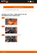 Kaip pakeisti Honda Insight ZE2_ZE3 valytuvų: galas - keitimo instrukcija