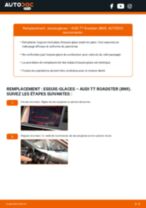 Comment changer : essuie-glaces avant sur AUDI TT Roadster (8N9) - Guide de remplacement