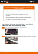 Manuale online su come cambiare Spazzole tergicristallo AUDI A4 Convertible (8H7, B6, 8HE, B7)
