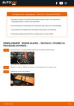 Tutoriel PDF étape par étape sur le changement de Essuie-Glaces sur VW POLO Saloon