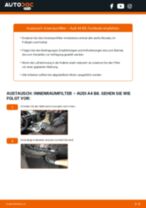 Wie Kabinenluftfilter beim AUDI A4 (8K2, B8) tauschen - Online-Anweisung