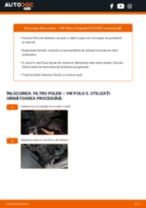Cum se înlocuiesc și se ajustează Filtru habitaclu VW POLO: manual pdf