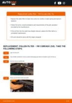 VW CORRADO workshop manual online