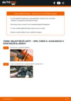 Hogyan végezzek Ablaktörlő cserét Corsa B Hatchback (S93) 1.2 i (X 12 SZ, C 12 NZ) autómban? Lépésről-lépésre útmutatók