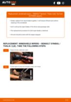 DIY RENAULT change Wiper blades front and rear - online manual pdf