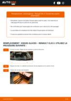 Montage Jeu de balais d'essuie-glace RENAULT CLIO III (BR0/1, CR0/1) - tutoriel pas à pas