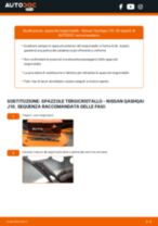 Come cambiare Tergilunotto posteriore e anteriore NISSAN QASHQAI / QASHQAI +2 (J10, JJ10) - manuale online