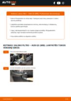 AUDI Q5 remonto ir priežiūros instrukcija