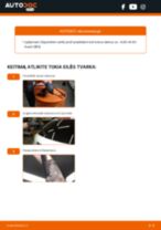 AUDI A4 Avant (8E5, B6) priekyje ir gale Valytuvo gumelė pakeisti: žinynai pdf