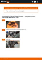 Manuale de reparație ale OPEL MERIVA pentru mecanicii profesioniști sau pentru automobiliștii-amatori de bricolaj