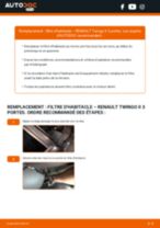 PDF manuel de remplacement: Filtre climatisation RENAULT TWINGO II (CN0_)