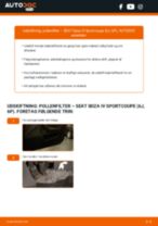 Udskift pollenfilter - SEAT Ibiza IV Sportcoupe (6J, 6P) | Brugeranvisning