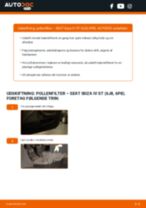 Udskift pollenfilter - SEAT Ibiza IV ST (6J8, 6P8) | Brugeranvisning