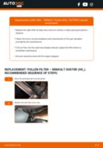 RENAULT DUSTER service manuals