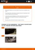 PDF instrukcja wymiany: Filtr kabinowy SEAT Ibiza IV Sportcoupe (6J, 6P)
