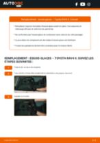 Notre guide PDF gratuit vous aidera à résoudre vos problèmes de TOYOTA Toyota RAV4 III 2.0 4WD (ACA30_) Essuie-Glaces