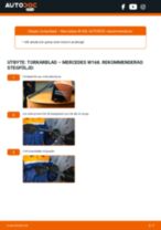 Steg-för-steg-guide i PDF om att byta Torkarblad i MERCEDES-BENZ A-CLASS (W168)