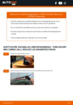 Cómo cambiar: escobillas limpiaparabrisas de la parte delantera - FORD Escort Mk6 Cabrio (ALL) | Guía de sustitución