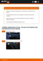Profesionální průvodce výměnou součástky List stěrače na tvém autě Kia Rio UB 1.25 CVVT