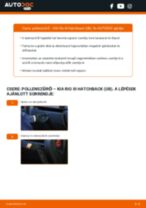 Hogyan végezzek Utastér levegőszűrő cserét Sorento I (JC) 2.5 CRDi autómban? Lépésről-lépésre útmutatók