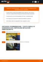 Wie TOYOTA Corolla IV Schrägheck (E70) Scheibenwischer vorne wechseln - Anleitung